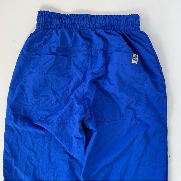 The Giving Movement Bright Blue Women's Nylon Windbreaker Pants Joggers Size XS - Picture 4 of 10